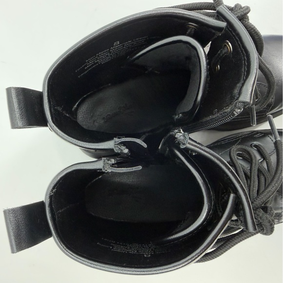 Universal Thread Target Black Combat Boots Lug Sole Lace Up Zip Ankle Size 8 - Picture 11 of 15